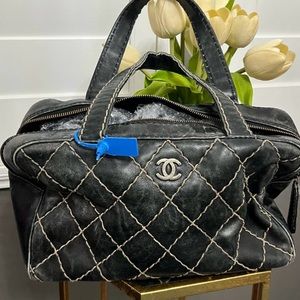 CHANEL BOWLER BAG (RUBBING AND FADING)